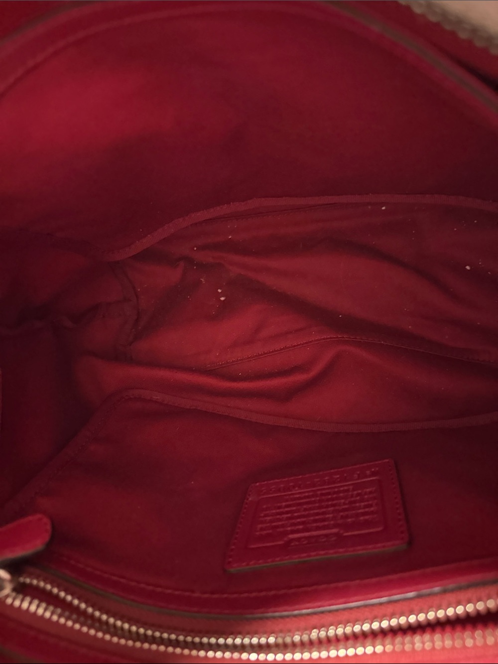 Coach Signature Canvas Shoulder Bag in Black, Cream and Red - Picture 2 of 5